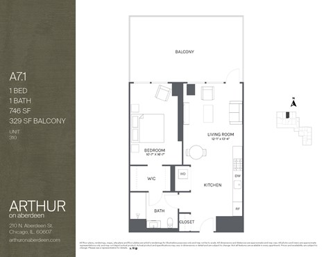 one bedroom floorplan